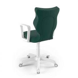 Kėdė ENTELO NORM WHITE VELVET 05, t. žalios sp.