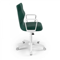 Chair ENTELO NORM WHITE VELVET 05, dark green color