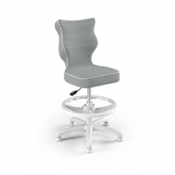 Chair ENTELO PETIT WHITE Jasmine 03, light gray color
