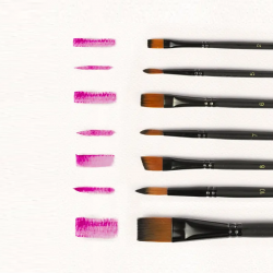 Brush set flat 3pcs (No. 8,10,12) CENTRUM