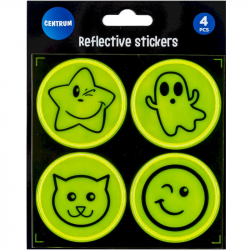 Reflective stickers CENTRUM 4 pcs, yellow