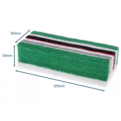 Magnetic whiteboard eraser 120x50x34mm felt, EUROPEL