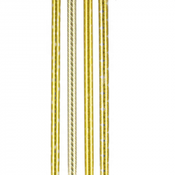 Popierius dovanoms  70x200cm, aukso sp. su ornamentais
