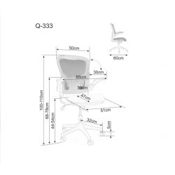 Chair Q-333 blue color