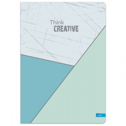 Notebook with hard cover A4 96 sheets, checkered