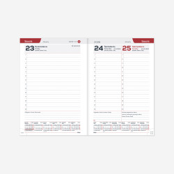 Business diary - calendar BUSINESS DAY BALADEK A5, 2026, dark blue color
