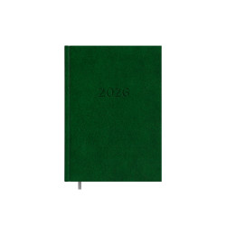 Business diary - calendar BUSINESS DAY BALADEK A5, 2026, dark green color