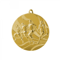 Medal running 50mm MMC2350 gold color