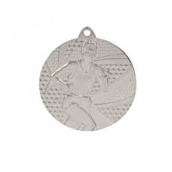Medal running 50mm MMC6350 silver color