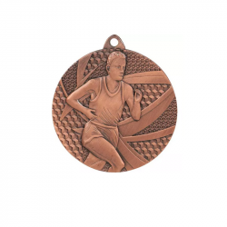Medal running 50mm MMC6350 bronze color