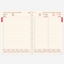 Business diary - calendar SENATOR SPIREX DAY 2026, A4, green color