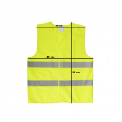 Reflective safety vest VISIBO MINI, yellow, COOL