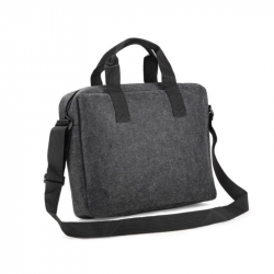 Felt handbag TEKKO, 382 x 292 x 70mm, grey color