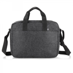 Felt handbag TEKKO, 382 x 292 x 70mm, grey color
