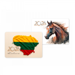 Pocket calendar for the year 2026
