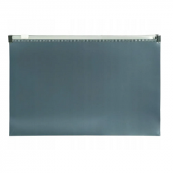 Zipper bag A5, grey color