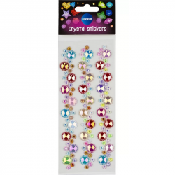 Self-adhesive decoration ribbon with various colored rhinestones CENTRUM