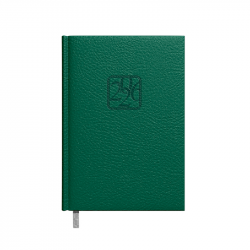 Business diary - calendar JUNIOR 2026, 120x155mm, dark green color