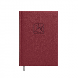 Business diary - calendar JUNIOR 2026, 120x155mm, burgundy color