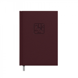 Business diary - calendar JUNIOR 2026, 120x155mm, dark brown color