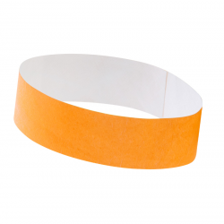 Paper bracelet WRISTVEK, orange, COOL 1 pc.