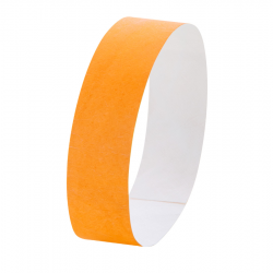Paper bracelet WRISTVEK, orange, COOL 1 pc.