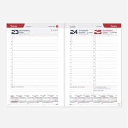 Business diary - calendar BUSINESS DAY DESIGN A5, 2026, SIMPLE