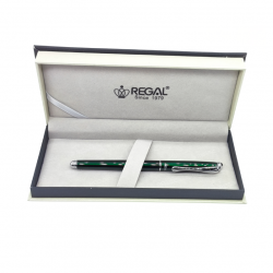Fountain pen REGAL, green with silver-colored details