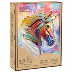 Wooden puzzle MILLIWOOD, horse, 500 pieces