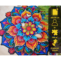 Medinė dėlionė MILLIWOOD, mandala, 100 detalių
