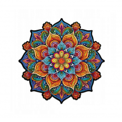 Medinė dėlionė MILLIWOOD, mandala, 100 detalių