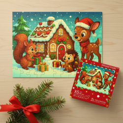 Wooden puzzle MILLIWOOD, Christmas, 50 pieces
