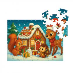 Wooden puzzle MILLIWOOD, Christmas, 50 pieces