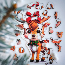 Wooden puzzle MILLIWOOD, fawn, 50 pieces