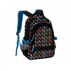 Backpack CATS 42,5x32x12,5 cm STARPAK variegated, black color