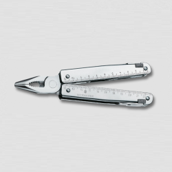 Multi-tool VICTORINOX X, in a leather case, silver color