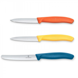 Knife set VICTORINOX PARING 3pcs, various colors