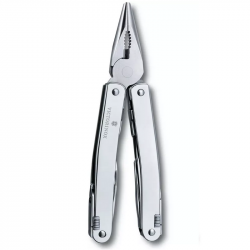Daugiafunkcinis įrankis VICTORINOX SPIRIT X, odiniame dėkle, sidabro sp.