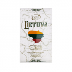 Dark chocolate with strawberries LIETUVA RŪTA, 90g