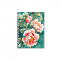 Business diary KANCLERIS SPIRAL DAY 2026, 145x185mm, CORAL SUNSET