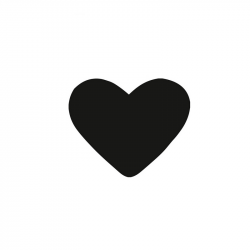 Decorative punch Heart 38mm HEYDA
