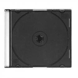 CD/DVD case OMEGA, slim, black