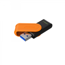 USB atmintinė KINGSTON 256GB USB 3.2 Gen 1 juoda/oranžinė