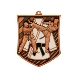 Medalis karate MD8054 bronzos spalvos