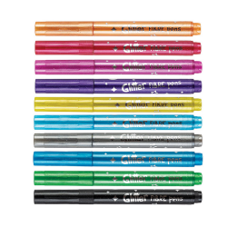 Glitter felt-tip pens CENTRUM, 10 colors