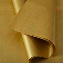 Šilko popierius 24g. 50x75 cm aukso spalvos