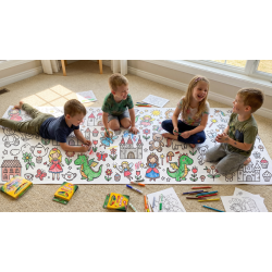 Edukacinis spalvinimo plakatas vaikams „Pasaka“, 300cm