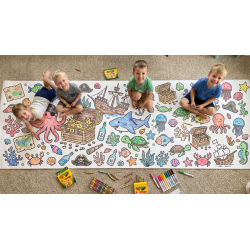 Edukacinis spalvinimo plakatas vaikams „Lobiai“, 300cm