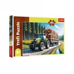 Puzzle TREFL logging truck, 100 pieces