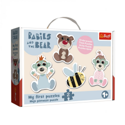 Puzzle TREFL Baby teddy bears, 4 motifs from 1 year